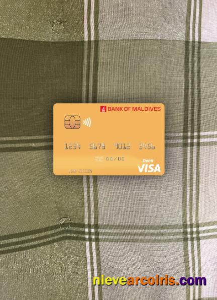 Maldives Bank of Maldives visa debit card photolook